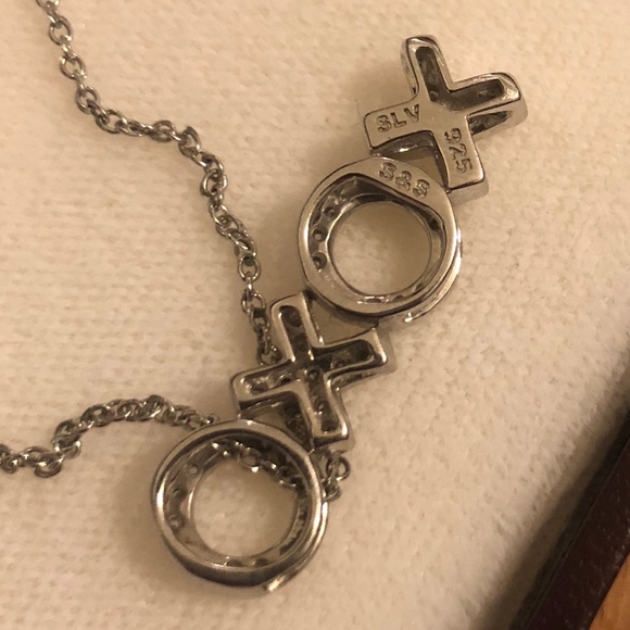 Cherish Collection Diamond XOXO Necklace - Picture 2 of 6